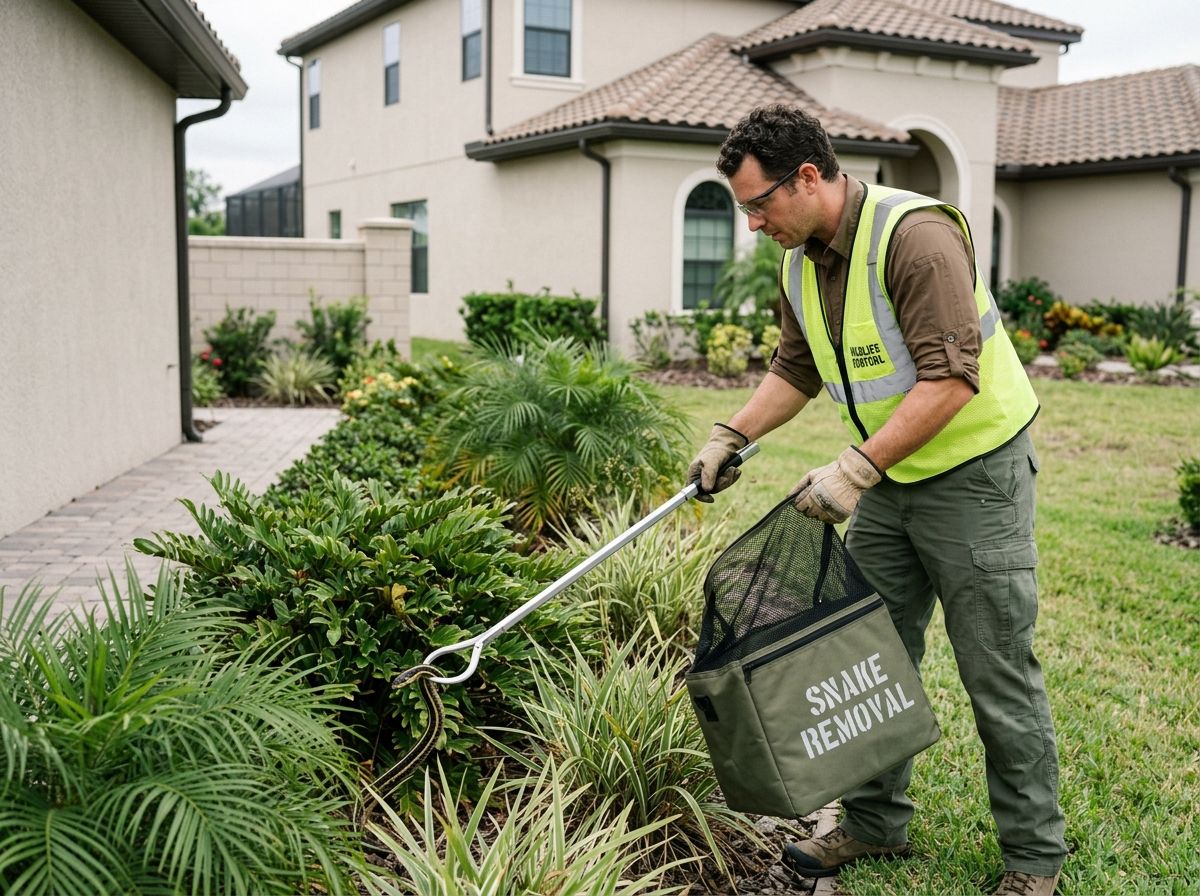GreenTick technician performing snake control